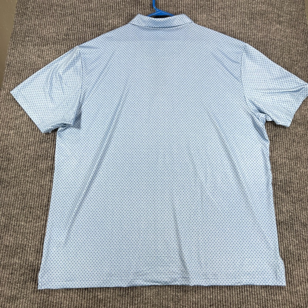 Callaway Polo Shirt Mens 2XL XXL Blue Geometric Performance Short Sleeve Golf - Picture 12 of 13